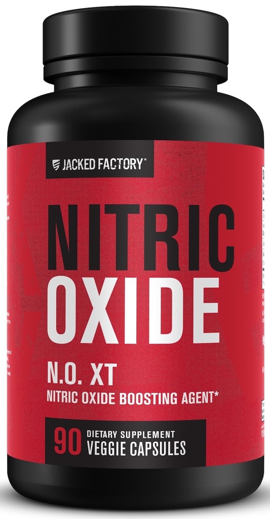 Jacked Factory N.O. XT Nitric 산화물은 남자 w/Nitrosigine L Arginine L Citrulline 근육 펌프 & 관성 - 전 운동 질소 승압기 & 근육 건축업자 - 90의 모자를 위해 보충합니다