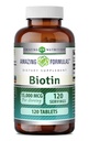 Amazing Formulas Biotin Supplement | 15000 Mcg Per 서빙 | 120 정제 | Non-GMO | 글루텐 프리 | 미국