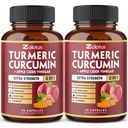 2packs 90의 캡슐 Turmeric Curcumin + Apple Cinder Vinegar 캡슐, Ashwagandha, Ginger, 95% 표준화된 Curcuminoids, 합동 & 흡수 지원을 가진 6 달 공급