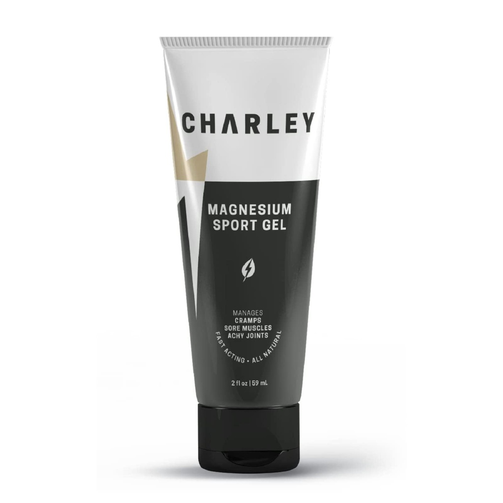 Charley Magnesium Sport Gel (2 oz.) - 모든 자연, 빠른 행동, Athletes 및 Active 개인을위한 유기 솔루션