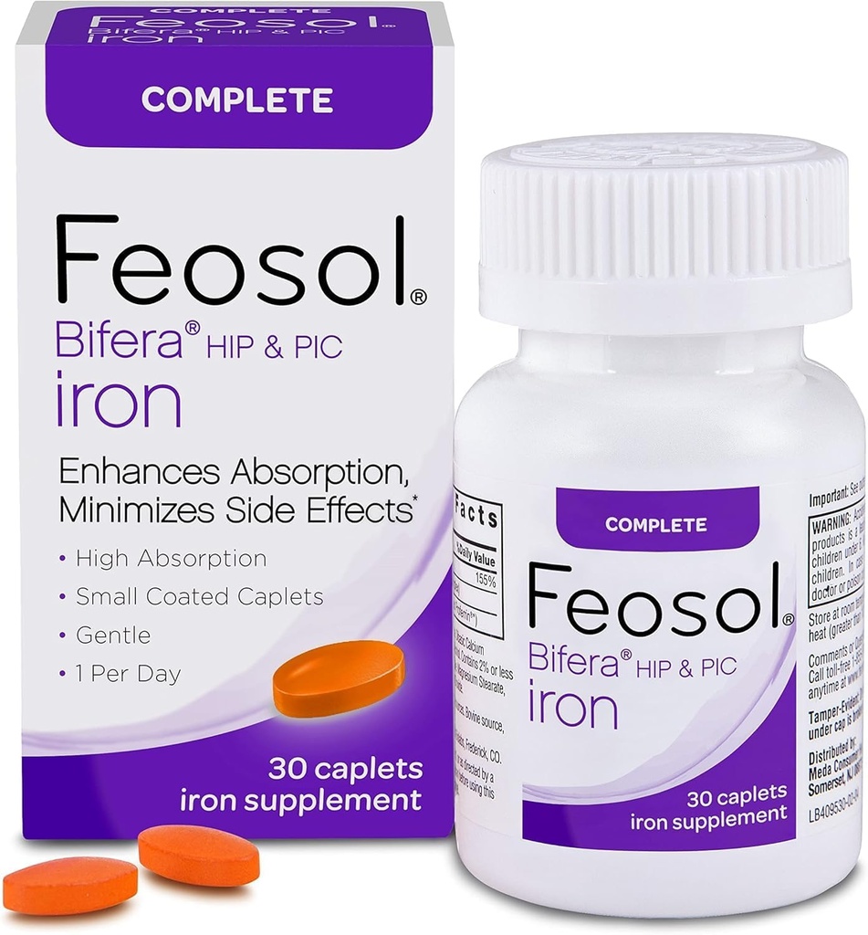 Feosol Bifera 철 모자렛 완전한 30 ea (포장 5)