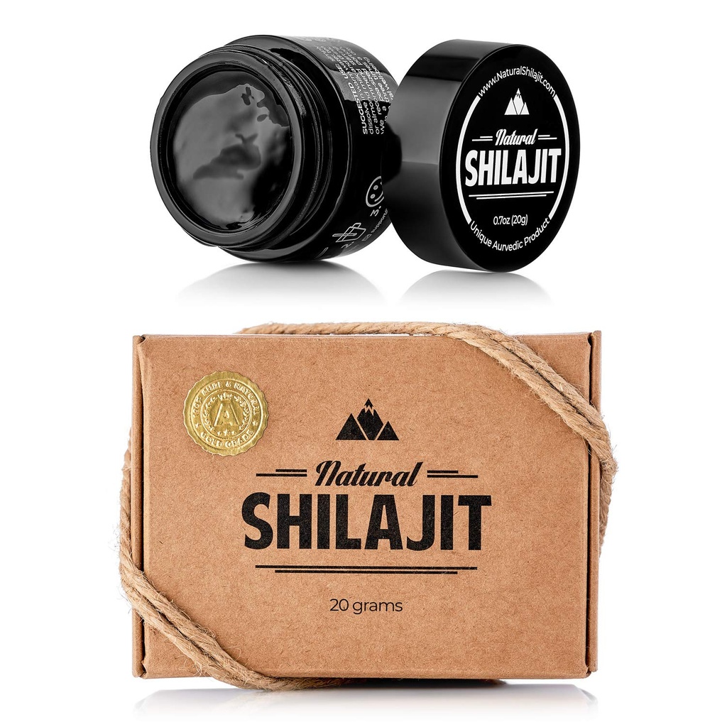 NATURAL SHILAJIT 수지 - Fulvic Acid & Trace Minerals를 가진 남자 & 여자를 위한 Shilajit, 에너지, 면역성이 있는 지원 & Vitality 수지를 위한 식물 근거한 Nutrients
