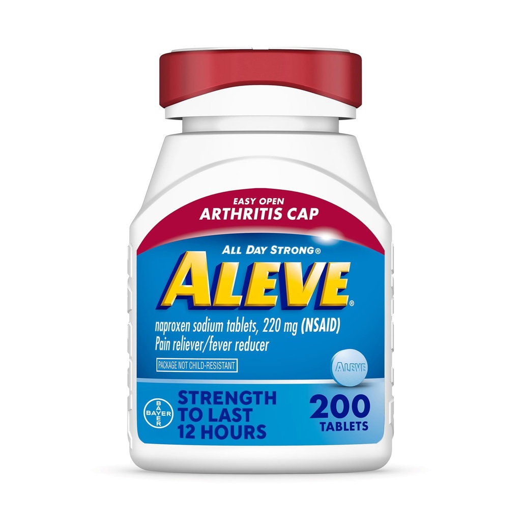 Aleve 쉬운 열려있는 관절염 모자 정제, 고통 구호를 위한 Naproxen 나트륨 ‐ 200 조사