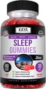 Kaya Naturals Melatonin Gummies (26mg) 성인을위한 건강 보충 및 수면 보조, 자연적으로 잠을 데 도움이, 비타민 B6 Gummies - 여성 및 남성 60 Gummy 비타민 - 30 일 공급