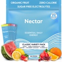 Nectar Energy Booster - 유기 카페인, B12 & Electrolytes - Sugar Free & Zero Calorie - 건강한 커피, 에너지 음료 및 소다 대안 - Hydration & Energy Supplement (Variety 30 Powder Packets)