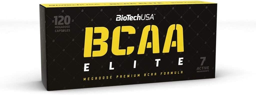 BioTechUSA 엘리트 시리즈 BCAA 엘리트 120 캡슐 L 루신, L 이소류신 및 L 발린 아미노산. BCAA 보충