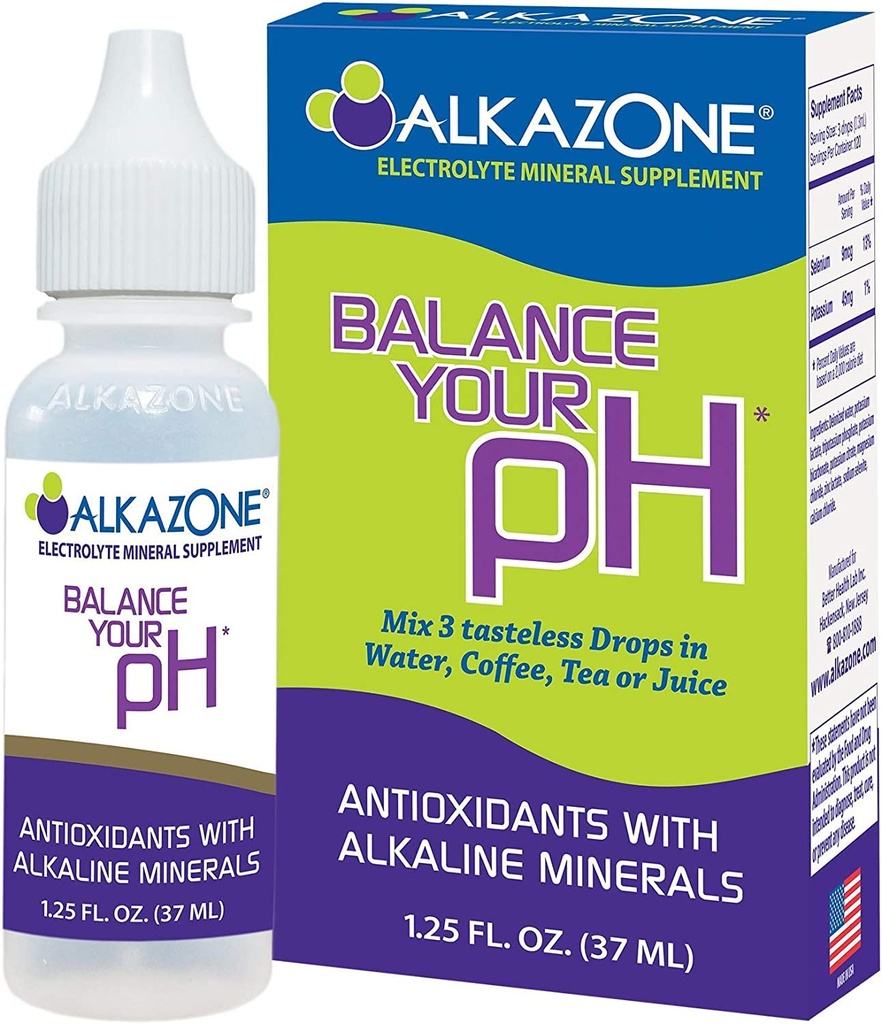 AlkaZone - 알칼리 pH 부스터 드롭 1.25 fl oz (3-Pack)