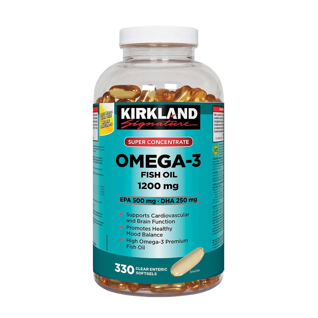 Kirkland Omega-3 물고기 기름 1000mg 300 Softgels