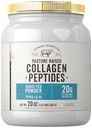 Carlyle Grass Fed Collagen Peptides Powder 20oz | 불확실한 | Pasture Raised | 유형 I & III | 매일 복용량 당 교원질의 20g | Non-GMO, 글루텐 프리 | 허브트