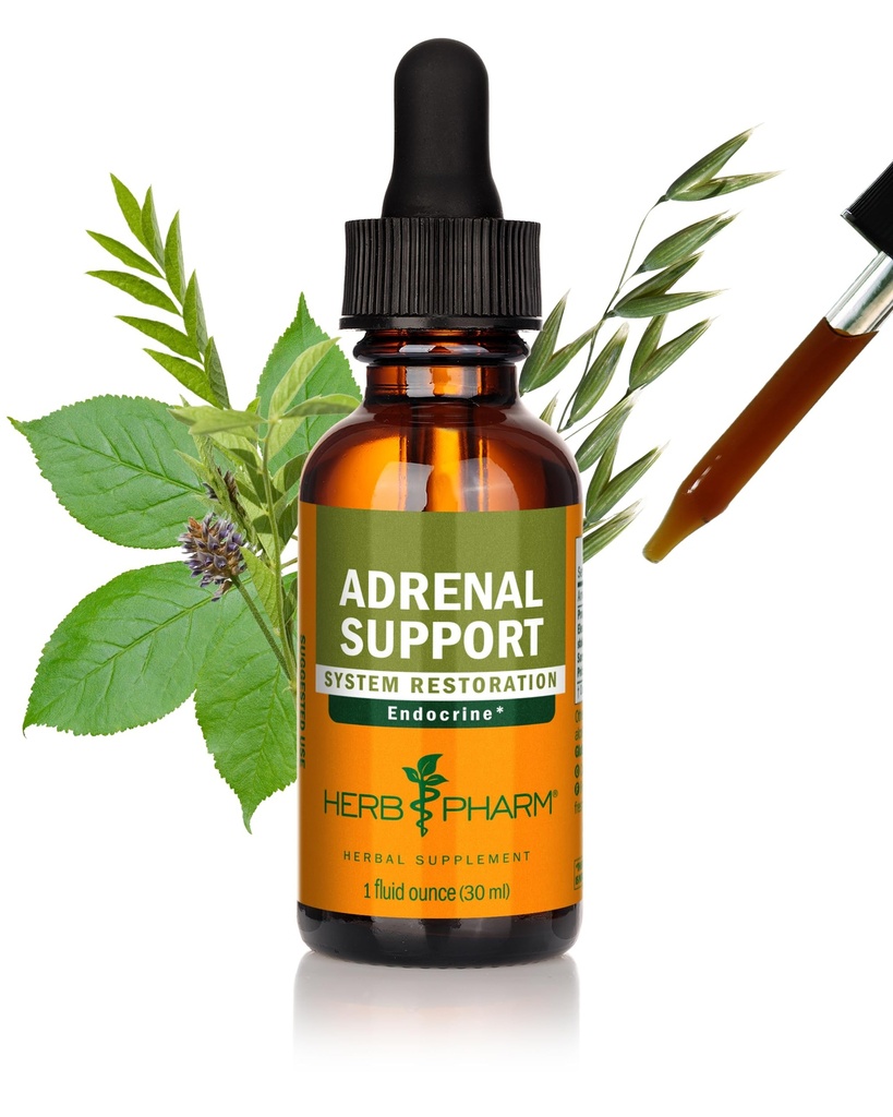 허브 Pharm Adrenal 지원 Eleuthero와 Licorice 액체 추출물을 가진 액체 초본 공식 - 1 Ounce
