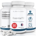 Dr. Westin Childs Essential T2 - T2 Thyroid Support Supplement with Bio-Identical 3,5 Diiodo-l-thyronine for Hypothyroidism, Hashimoto's, Thyroidectomy & Rai, Non GMO, 60 일 공급