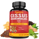 Super Cissus Quadrangularis 추출물 캡슐 Boswellia, Guggul, Turmeric, Pepper | 3 개월 공급
