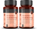 Pureclinica 1500mg 글루코사민 HLC 및 Chondroitin x 360 정제 (2 병 180) - 12 개월 공급. 가장 효과적인 생물 활성: Chondroitin 90%, 글루코사민 HCL 83.1%