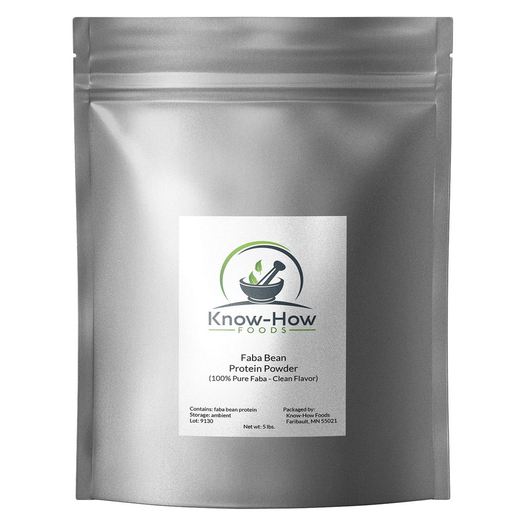 100% 순수한 Faba 콩 단백질 분말 (5 lb. 대량)