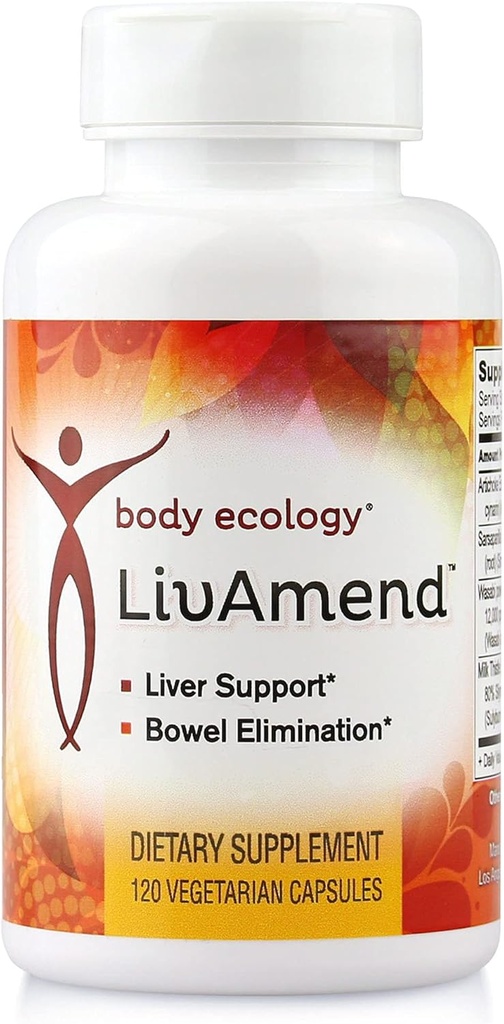 Body Ecology LivAmend | 간결 | 밀크 이틀과 아티코케 | 건강한 생동감에 도움 | 120 채식