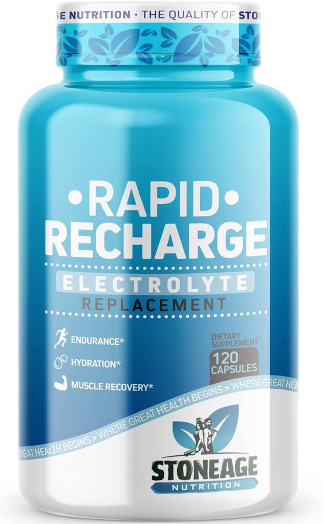 전해질 알약 - 120 캡슐 - POTS Syndrome, 소금 정제에 대한 지원 - Keto Electrolytes 보충제, Rapid Hydration, Endurance, Dehydration Recovery - GMO 및 글루텐 무료