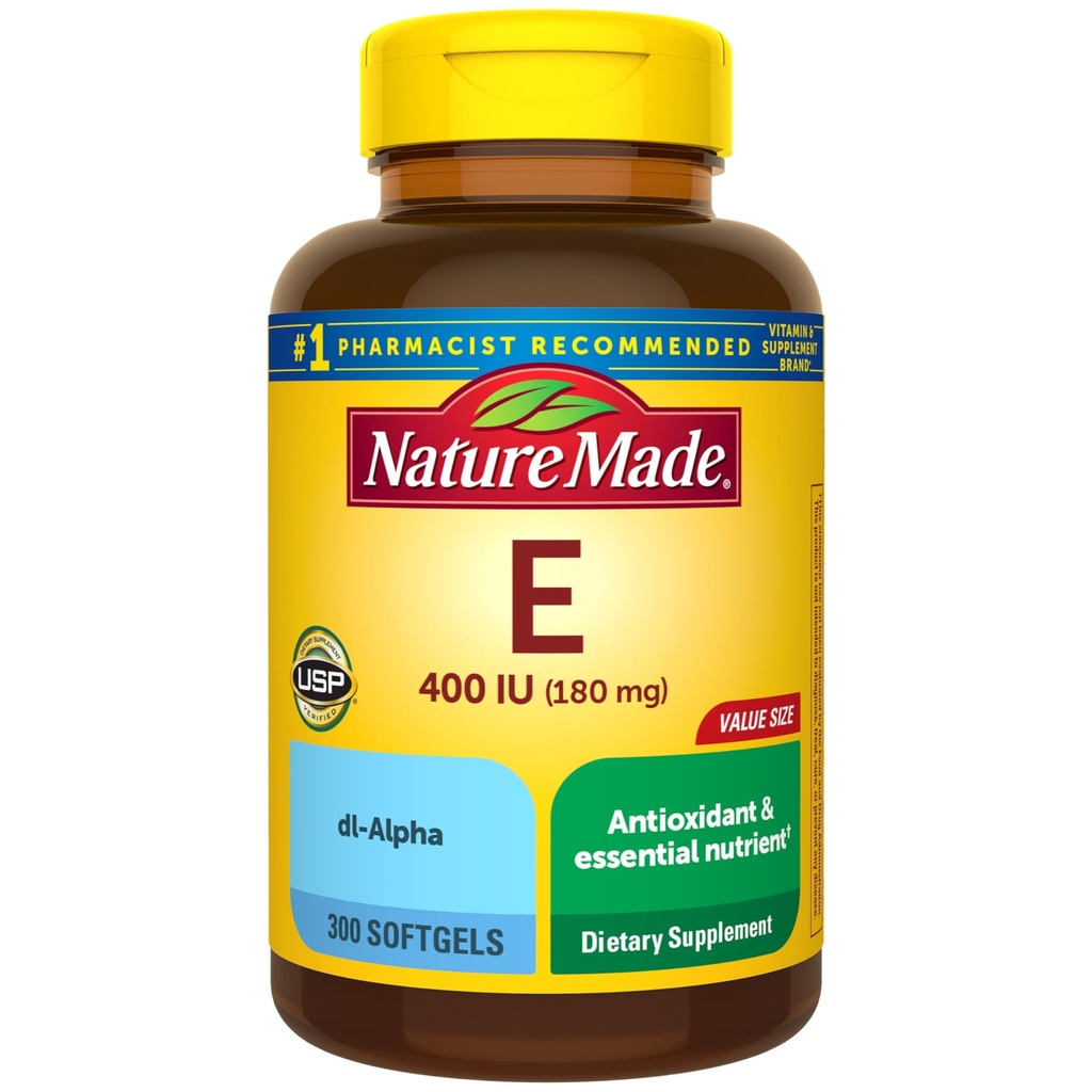 성격은 비타민 E 180 mg (400 IU) dl 알파, 산화 방지제 지원, 300 Softgels, 300 일 공급을 위한 규정식 보충교재를 만들었습니다