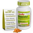 적시 Laxative Bisacodyl 5mg 정제 - 변비 빠른 행동 & Gentle를 위한 자극제 지연제 - 성인 -1000 정제를 위한 하룻밤 변비 기복
