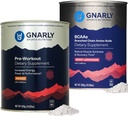 Gnarly 영양 Preworkout Mango (14.82oz) BCAAs Berry Lemonade (10.58oz)