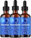 (3 팩) NeuroQuiet 드롭 - 공식 NeuroQuiet 매일 보청기 지원 귀 건강, 감사 Clarity & Inner Ear Balance 리뷰, 3 개월 동안 3 병