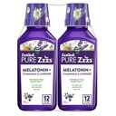 ZzzQuil 순수한 Zzzs Melatonin 액체, 잠 원조, Chamomile & Lavender와 더불어 액체 Melatonin 2mg, 가을 Asleep는, 성인을 위한 Melatonin 잠 원조, 베리 맛, 2 팩, 24 FL OZ를 잠급니다
