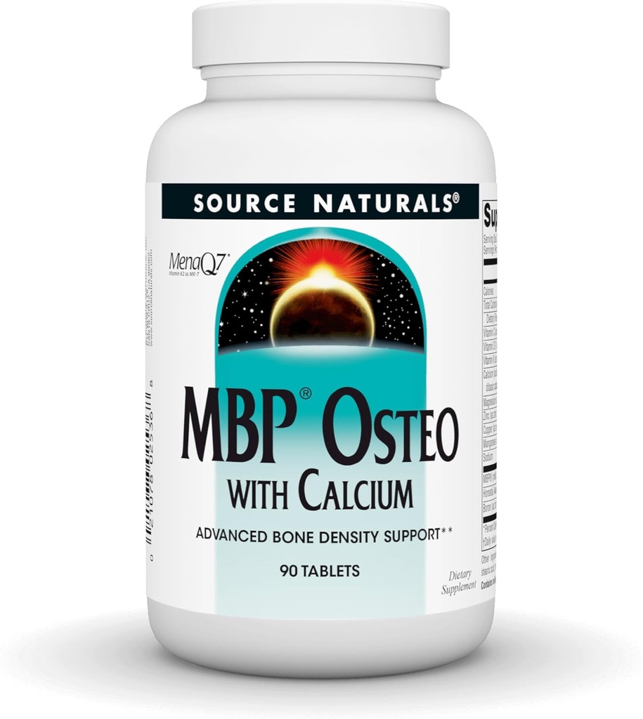 Source Naturals MBP Osteo 칼슘, 고급 뼈 밀도 지원 *, 90 정제
