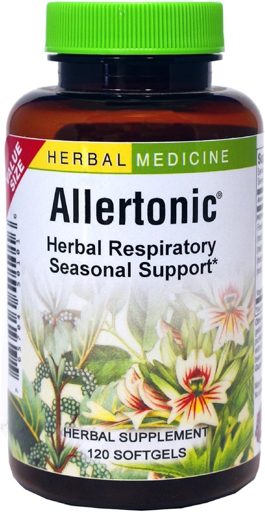 허브 등 알레르기 - 건강한 호흡 지원 - 계절 불쾌에 대한 원조에 초본 혼합 - Sting Nettle와 Lung & Respiratory Health Support - 120 Softgels (120 서빙)