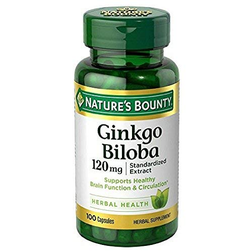 자연의 Bounty Ginkgo Biloba 120mg, 100 캡슐 (팩 2)