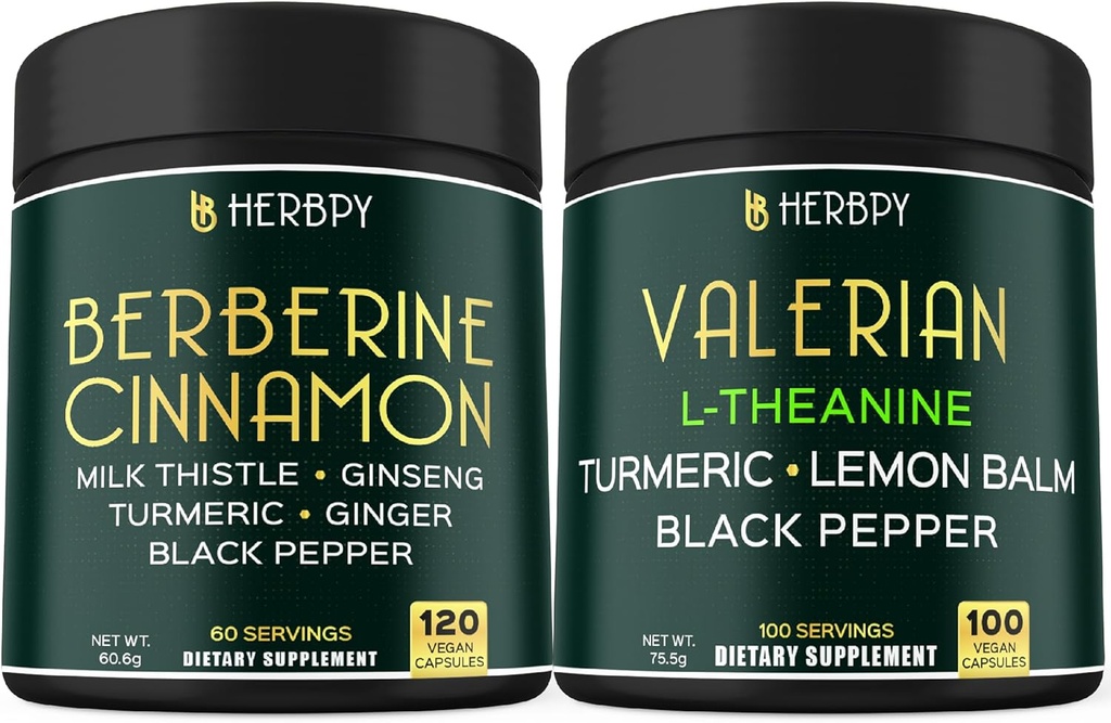 뭉치 7in1 Berberine HCl 97% & 5in1 Valerian 뿌리 보충교재