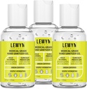 의학 급료 손 소독제 젤 - 97% ORGANIC - 3의 FL.OZ. 팩