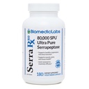 Serra-RX 80,000 SU Serrapeptase - 산성 ressstant Proteolytic 체계적인 효소, 비 GMO, 글루텐 자유로운, Vegan의 지원 Sinus & Lung 건강, 180의 볼트 캡슐
