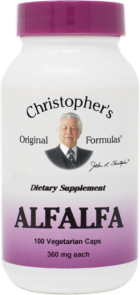 CHRISTOPHER'S ORIGINAL FORMULAS 단일 허브 Alfalfa 100 VEGIC