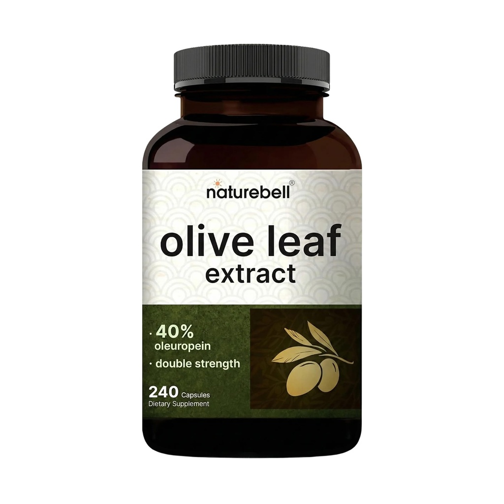 올리브 리프 추출물 30000mg, 240 캡슐 | 40 % 활성 Oleuropein, 50 : 1 초본 동등 - Immune & Heart Health 용 폴리 페놀 & Flavonoid 산화 방지제의 풍부한 - Non-GMO