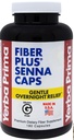 Yerba Prima Fiber Plus Senna Capsules, 180 Count - Gentle Overnight Relief, USA Made, Non-GMO, 글루텐 프리