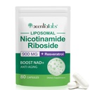 NAD Nicotinamide Riboside Resveratrol 900mg의 NAD 보충교재 지원 세포질 건강, 노화 방지, 에너지, 초점 - 80의 캡슐