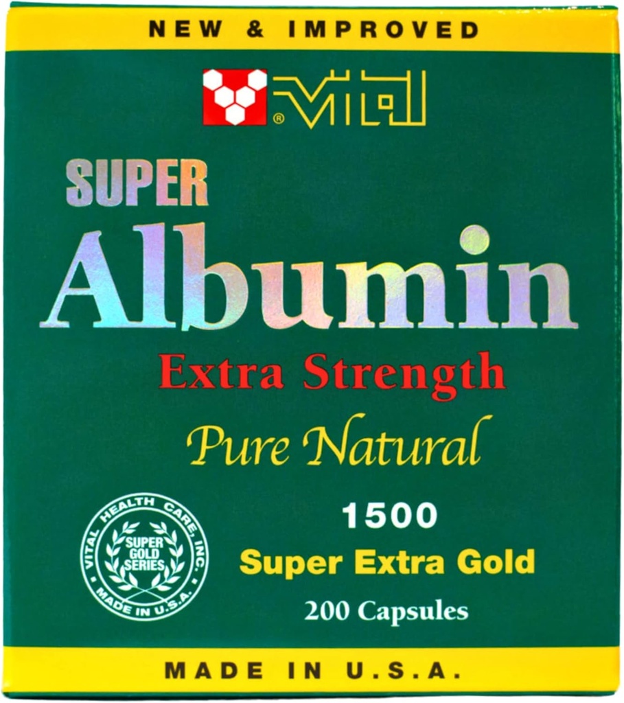 새로운 & 개량된 최고 Albumin 금 여분 Strenth 1500 mg 200의 캡슐