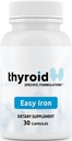 쉬운 철 : Thyroid & Anemia Support, Non-Constipating, Daily Boost에 이상적인 Stomach의 강화 에너지 및 웰빙을위한 의사 공식화 된 높은 효능 철 보충