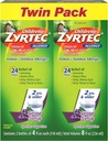 Zyrtec 24 Hr 어린이 Allergy Syrup with Cetirizine, Sugar-Free Grape, 4 fl. oz의 트윈 팩