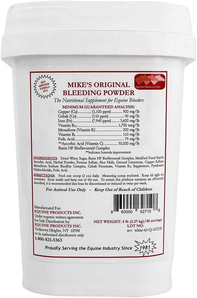 Equine Products Inc., 마이크 Original Bleeding Powder 5 파운드