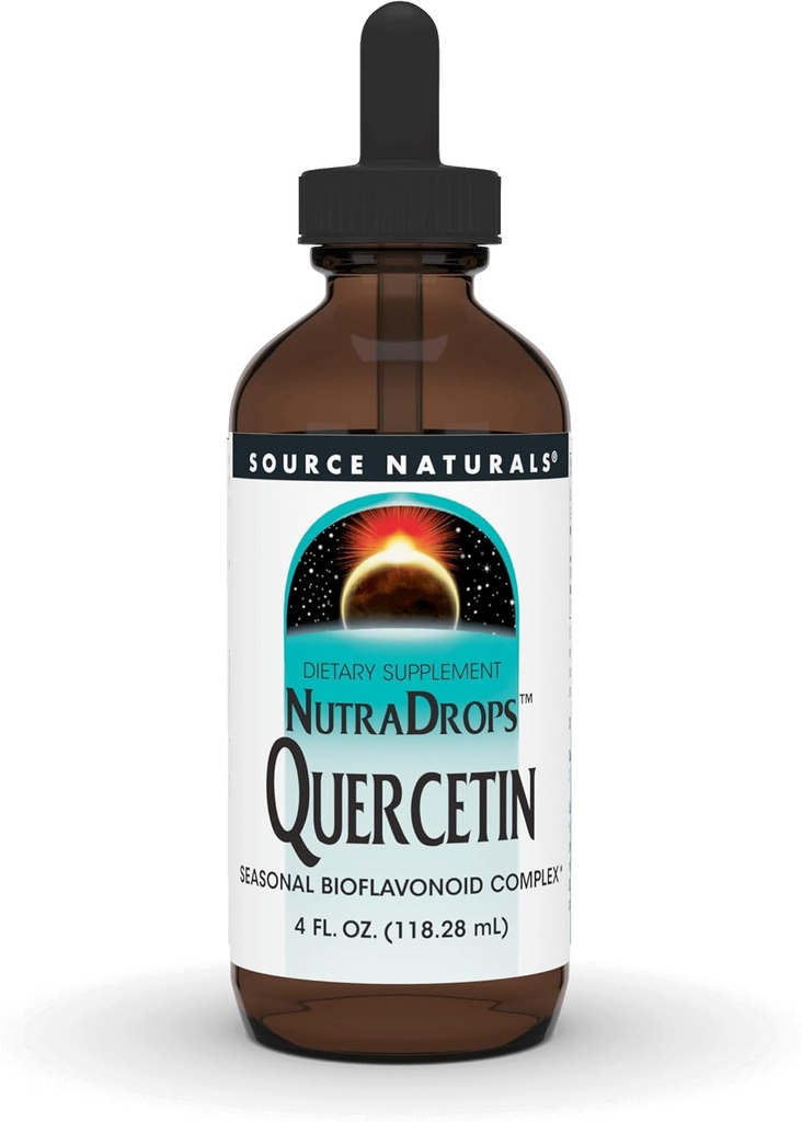 "출처 Naturals NutraDrops Quercetin, 계절 Bioflavoniond Complex* - 4 oz"