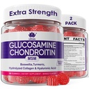 글루코사민 Chondroitin Gummies, 설탕 자유로운 글루코사민 Chondroitin MSM 보충교재, Boswellia Turmeric, 가수분해된 교원질 & Hyaluronic 산, 남자 & 여자를 위한 뼈 건강, 120 Cts를 가진 여분 힘