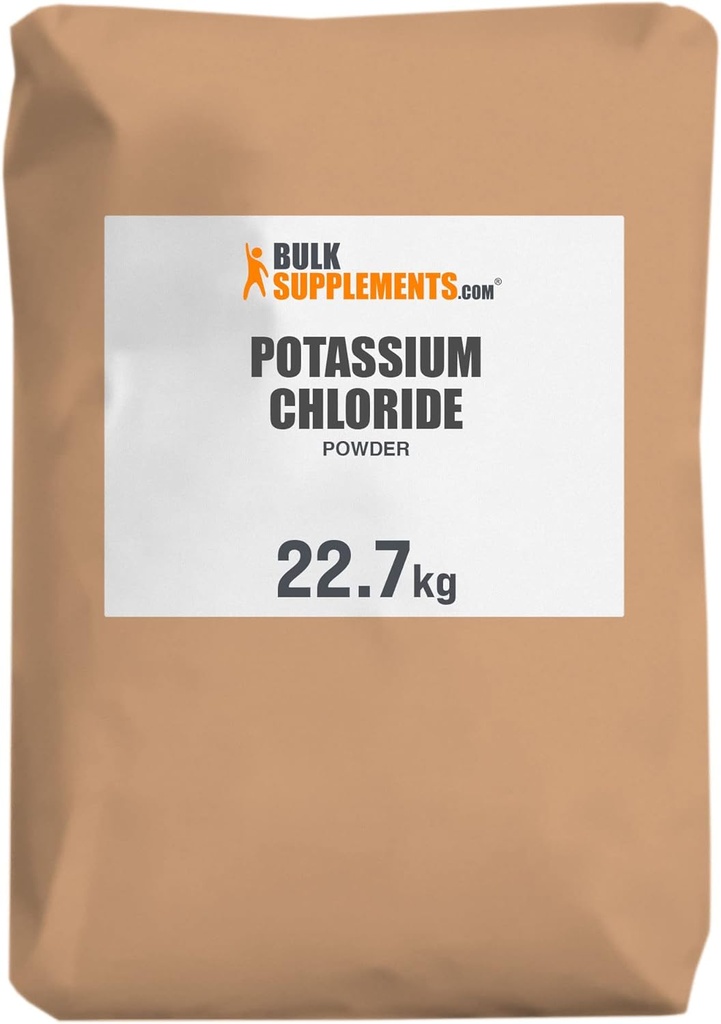 BulkSupplements.com 칼륨 염화물 분말 - 칼륨 염화물 소금 대체 - 글루텐 무료, 서빙 당 200mg, 22.7g (50 파운드) (팩 1)