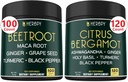 번들 6in1 사탕 뿌리 캡슐 & 6in1 밀감속 Bergamot 보충교재