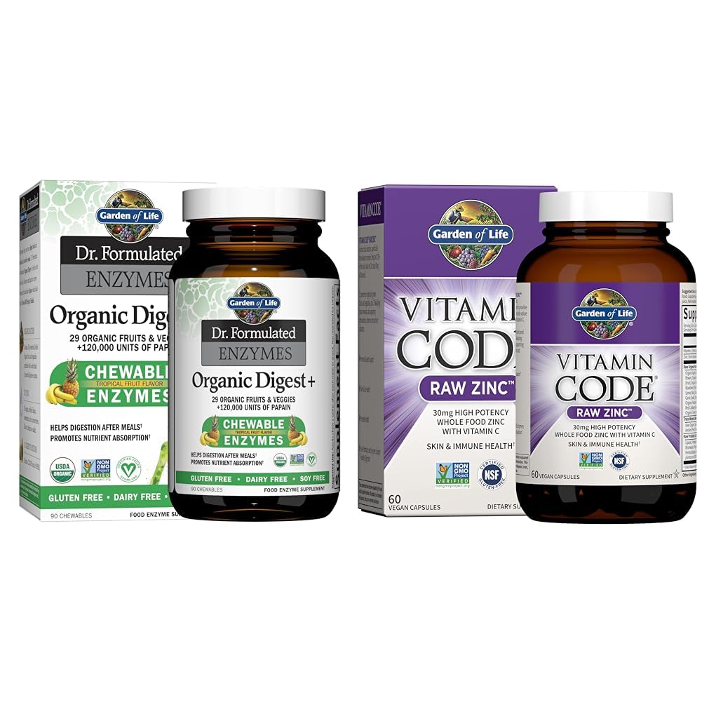 Papain, Bromelain & 아연을 가진 생활 박사 공식화 소화 효소의 정원은 30mg 높은 힘 익지않는 아연과 비타민 C Multimineral 보충교재를 보충합니다