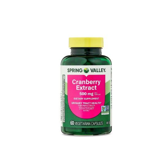 봄 밸리 크랜베리 추출물 채식 캡슐, 500mg, 60 조사 + 말린 상점 스티커.
