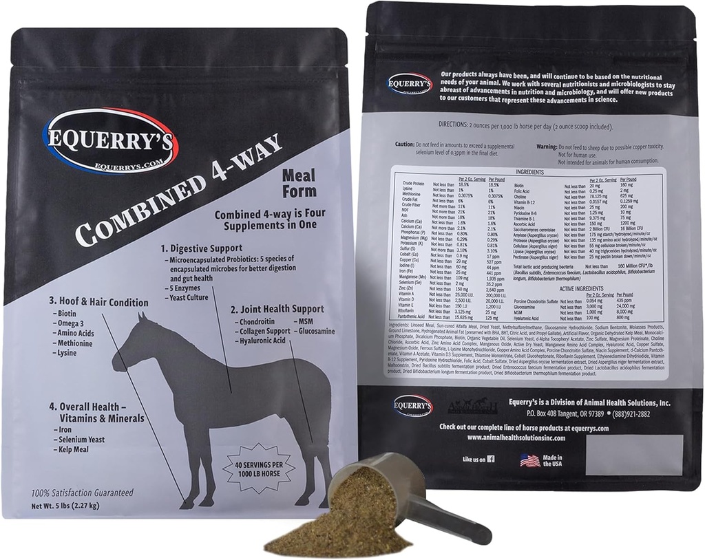 Equerry의 1000 lb 말, 5lb를 위한 결합된 RX 40 먹이는.