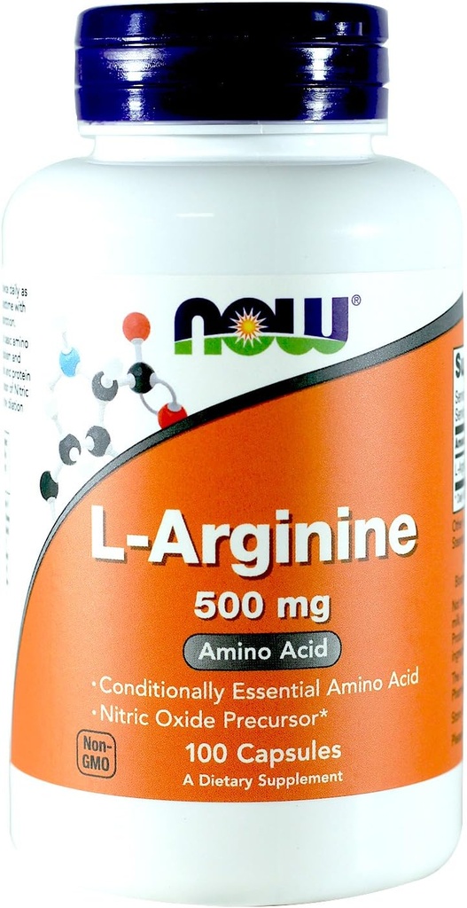 지금 음식 아르기닌 500mg, 100 캡슐 (포장 2)