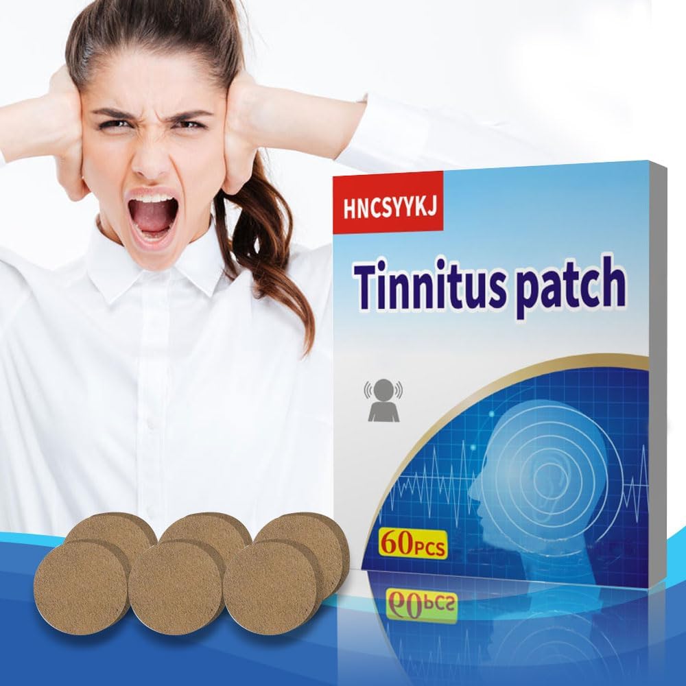 반지 귀 헝겊 조각, 자연 초본 정립을 가진 60Pcs Tinnitus 헝겊 조각, 티니우스 스티커 안락 & Gentle