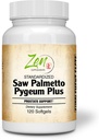 Saw Palmetto & Pygeum Plus - Prostate Support Supplement for Prostate & Urinary Tract Health  including Frequent Urination, Beta-Sitosterol 지원 DHT Blocker for Hair Loss Prevention 120-Softgel