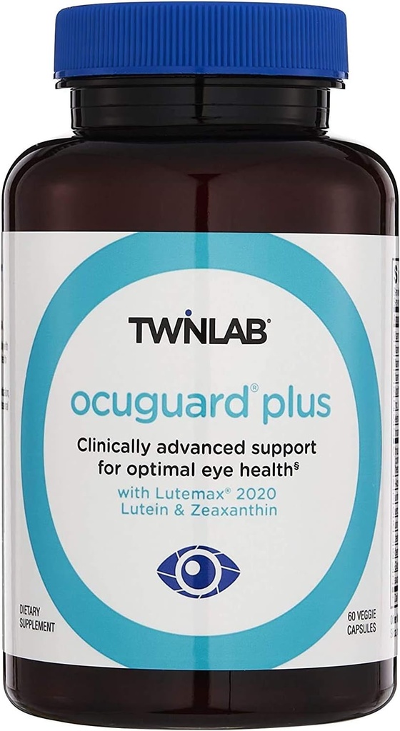 Twinlab Ocuguard Plus - 아연, 비타민 A, C 및 D - 60 Veggie 캡슐을 가진 눈 보충